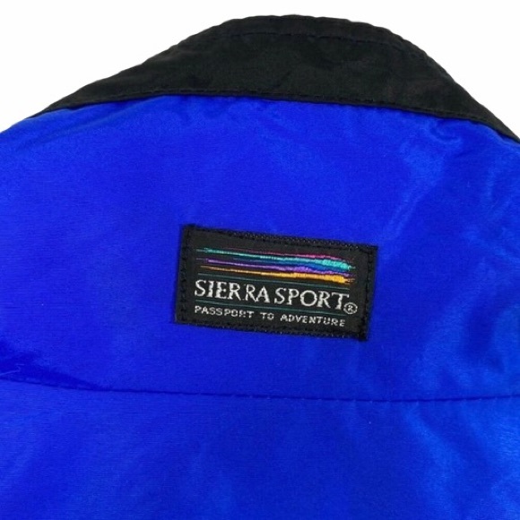 Sierra Sport Blue Windbreaker Fleece Jacket Coat - Picture 8 of 10
